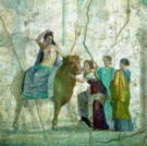 Wandfresko aus Pompeji