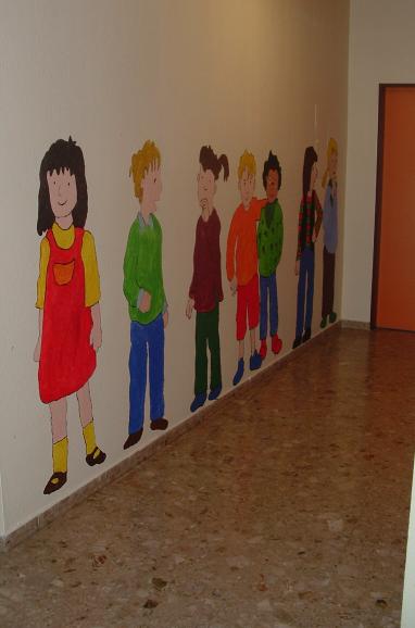 Die fertige Wand