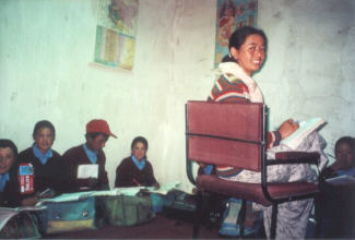 Eine Lehrerin